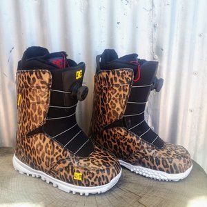 Leopard Print DC Search Boa Snowboard Boots 2021